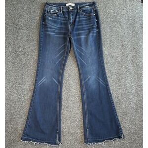 KanCan Jeans Heidi Mid-Rise Flare Medium Wash - Women's 13/30 (KC7315D) 32" Ins